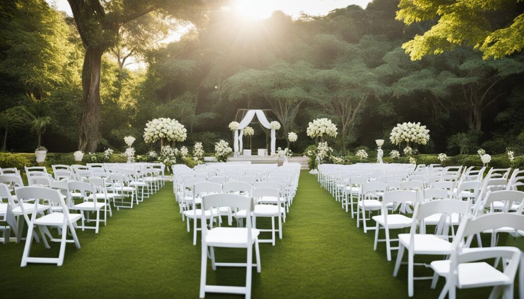 outdoor wedding venue